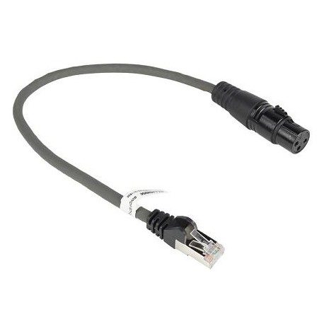 Cordon DMX XLR femelle RJ45 mâle 0.3m