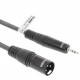 Cordon audio stéréo XLR mâle, jack 3.5mm mâle 1.5m