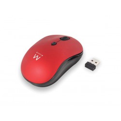 Souris sans fil optique 1600 dpi, rouge