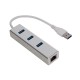 Carte réseau USB 3.0 10/100/1000 Mbit/s RJ45, Hub USB 3.0