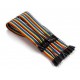 Fils de raccordement 15cm mâle femelle 40 straps