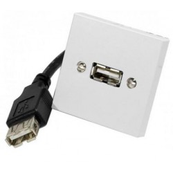 Plastron USB A 45X45mm