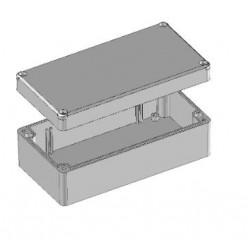 Boîter 158x82x54.9mm, couvercle transparent