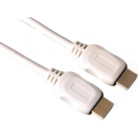 Cordon HDMI 2.0 avec ethernet 1.5m mâle blanc