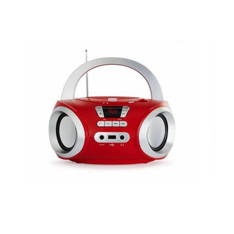 Radio CD, Bluetooth, USB MP3, rouge