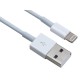 Cordon Usb A mâle vers Lightning blanc 1m