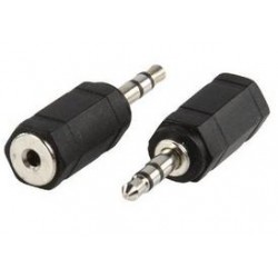 Adaptateur jack 2.5mm femelle, jack 3.5mm stéréo mâle