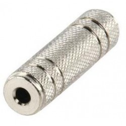 Adaptateur jack 3.5mm femelle/femelle en métal