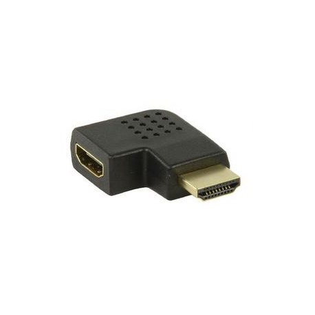 Adaptateur HDMI femelle vers HDMI mâle coudé à gauche