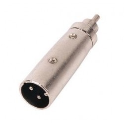 Adaptateur Neutrik XLR mâle 3 points vers rca mâle