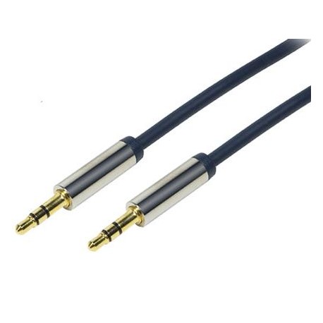 Cordon audio jack stéréo 3.5mm mâle 1.5m