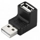 Adaptateur USB 2.0 coudé mâle/femelle