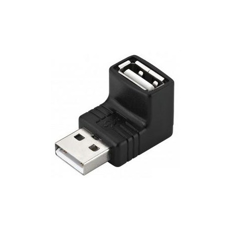 Adaptateur USB 2.0 coudé mâle/femelle