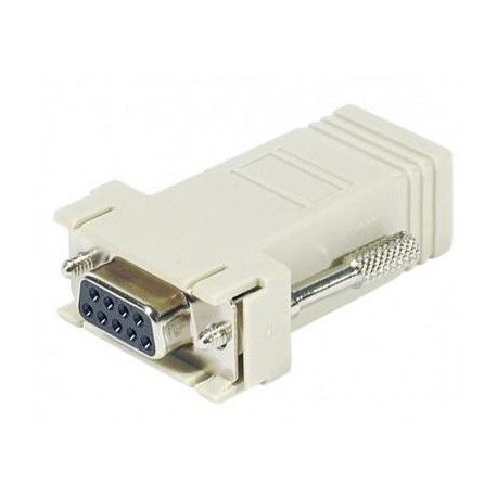 Adaptateur RJ45 femelle, Sub-D9 femelle