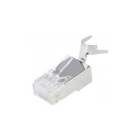 Fiche RJ45 CAT6A blindée à sertir pour câble monobrin