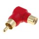 Adaptateur RCA mâle/femelle coudé