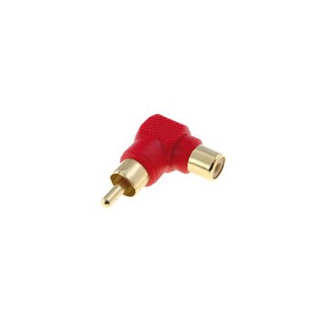 Adaptateur RCA mâle/femelle coudé