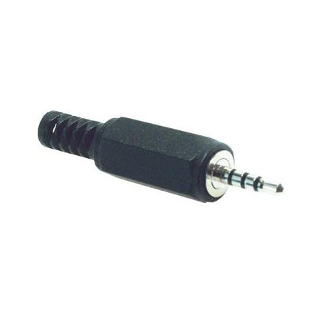 Connecteur jack 3.5mm 4 contacts mâle à souder