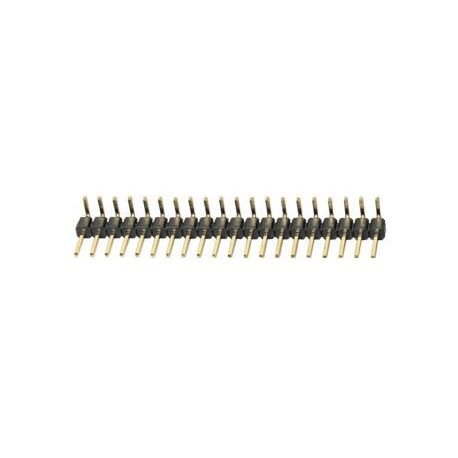 Barrette mâle 1x40 broches 2.54mm coudé