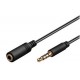 Rallonge audio jack stéréo + micro 3.5mm 3m mâle