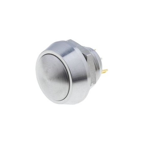 Bouton poussoir inox diamètre 12mm IP65 2A