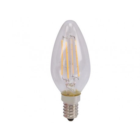 Ampoule bougie Led 5W 450 lm style rétro E14 blanc chaud