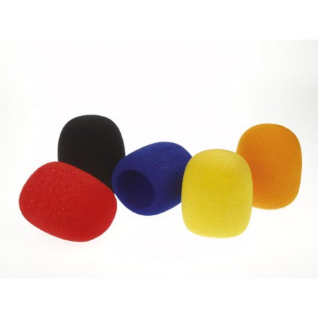 Jeu de bonnettes couleurs anti-vent pour microphone