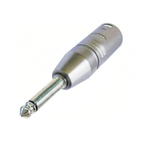 Adaptateur Neutrik XLR mâle vers jack 6.35 mono