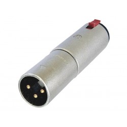 Adaptateur Neutrik XLR 3 points mâle vers jack 6.35 stéréo femelle