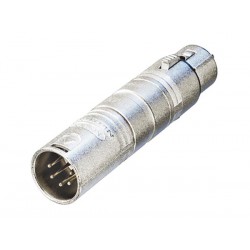 Adaptateur Neutrik XLR femelle 3 points vers XLR mâle 5 points