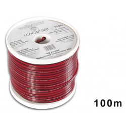 Câble haut-parleur, alimentation 2 x 0.75 mm² rouge/noir