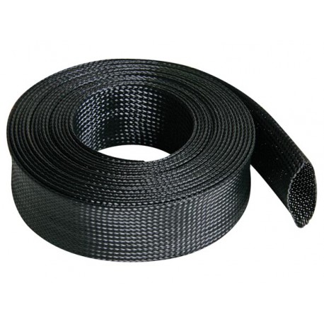 Gaine tressée PET flexible 40 mm x 5 m - Elcom Electronique Pau