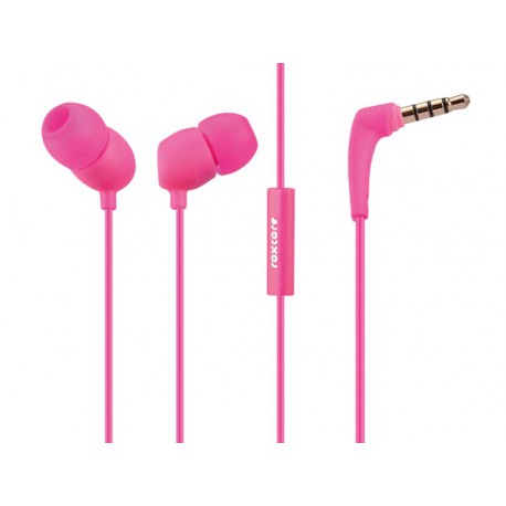 Ecouteur intra auriculaire avec micro Roxcore Bullets V2 rose